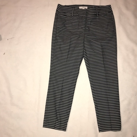 Ann Taylor Riviera Pants Gray Stripe Pants 2P - Picture 2 of 7